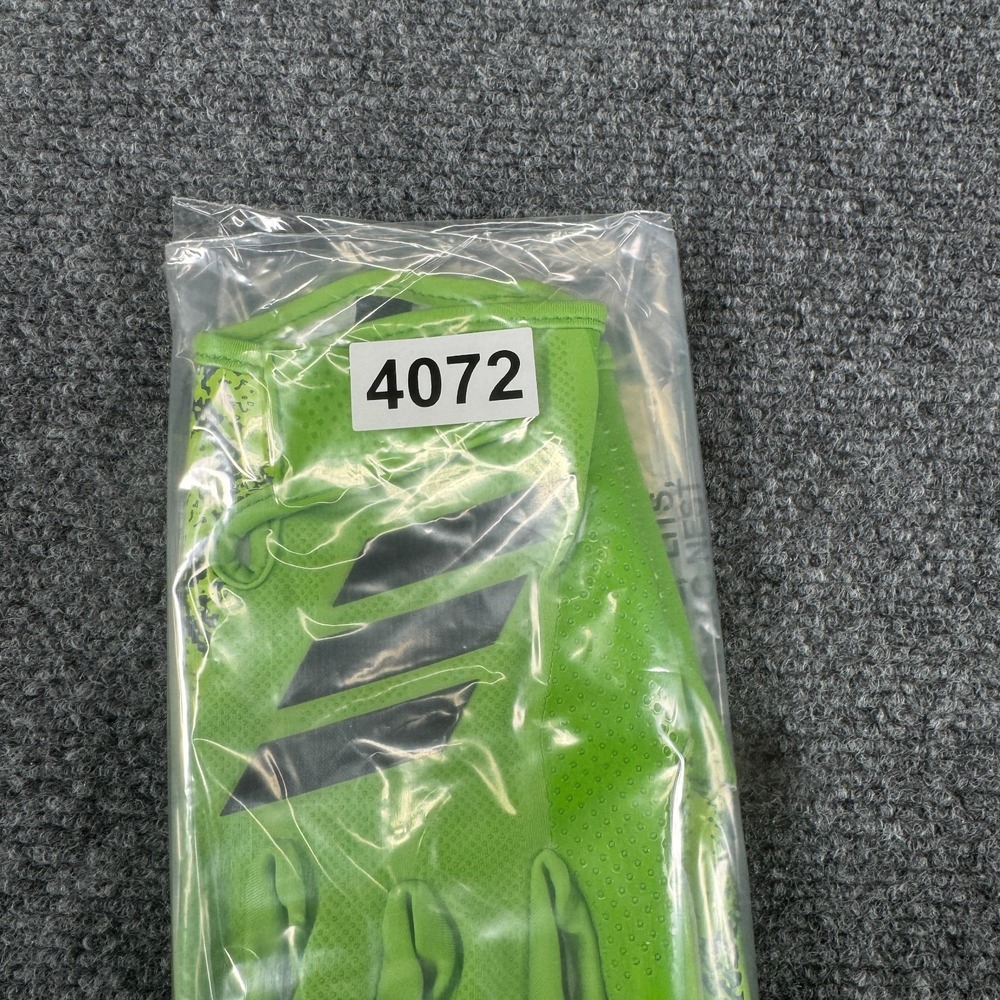 Size 4XL adidas Adizero 15 Electric Exotic Speed Receiver Football Gloves Green - Picture 5 of 5